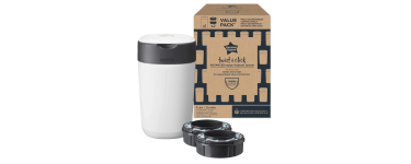 Amazon: Poubelle à couches Tommee Tippee Twist & Click - Pack avec 2 recharges à 9,99€ (au lieu de 29,74€)