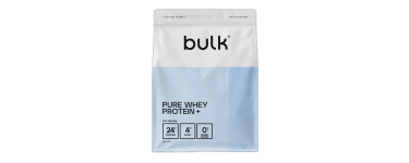 Amazon: Protéines Bulk Pure Whey Protein+ - Vanille, fraise ou chocolat, 2kg à 52,24€ (au lieu de 97,60€)