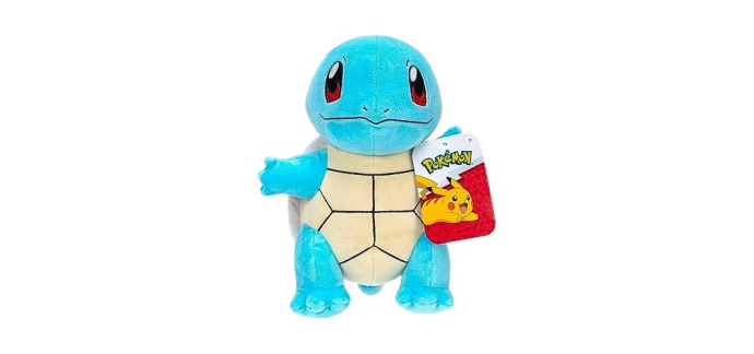 Amazon: Peluche Pokémon PKW Carapuce - 20,3 cm à 14,99€ (au lieu de 20,99€)