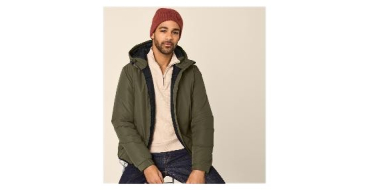 LIDL: ESMARA MEN Veste zippée homme - Coupe-vent, capuche à 13,99€ (au lieu de 19,99€)
