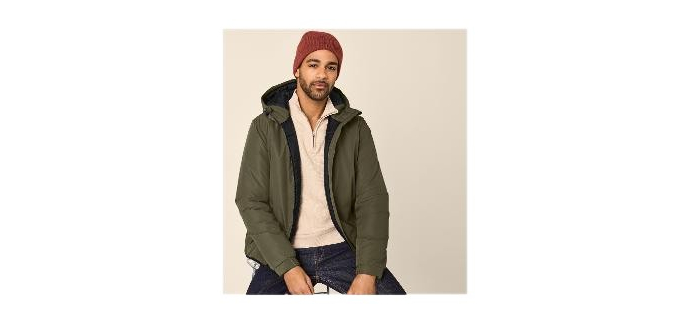 LIDL: ESMARA MEN Veste zippée homme - Coupe-vent, capuche à 13,99€ (au lieu de 19,99€)