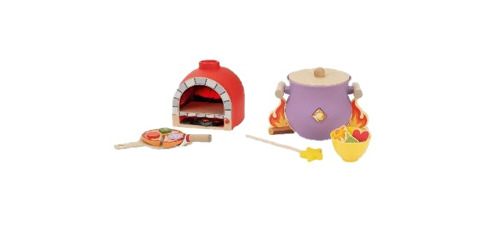 LIDL: LUPILU Four à pizza à effets visuels en bois ou chaudron magique à 14,99€ (au lieu de 21,99€)