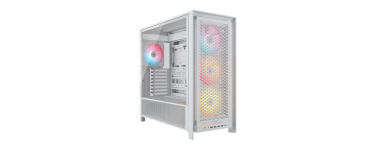 Amazon: Boîtier PC Corsair Frame 5000D RS ARGB - Mid-Tower, 4 ventilateurs RS, blanc à 96,14€