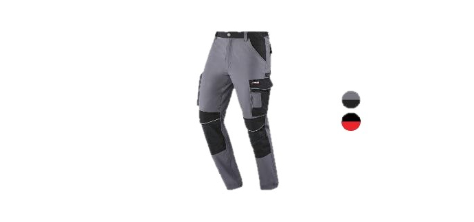 LIDL: PARKSIDE PERFORMANCE Pantalon de travail flexible - renfort genou CORDURA à 15,99€