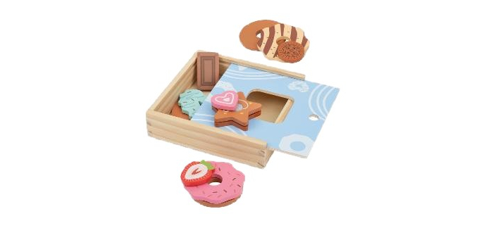 LIDL: LUPILU® Nourriture jouet Boîte à biscuits - Bois et plastique à 4,99€ (au lieu de 5,99€)
