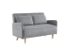 Sweeek: Canapé convertible 2 places en velours côtelé gris clair à 279,99€ (au lieu de 399,99€)