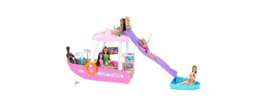 LIDL: BARBIE Ensemble de jeu « Bateau de rêve » - 6 zones de jeu, 20+ accessoires à 39,99€