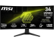 Amazon: Ecran PC Incurvé 34" MSI MAG 346CQ - UWQHD, 180Hz, 1ms à 232,51€ (au lieu de 313,12€)