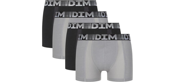 Amazon: Lot de 4 Boxers Dim 3D Flex Air - Tailles S à XXL à 24,49€ (au lieu de 44,30€)