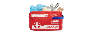 Amazon: Trousse de premiers secours Petex - Auto, Camion, Moto, Norme DIN 13164 à 11,52€