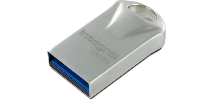 Amazon: Clé USB 128 Go Integral Métal Fusion - USB 3.0 à 18,07€