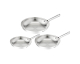 Amazon: Batterie de 3 poêles Tefal Duetto On B866S334 - 20/24/28cm, Inox, induction à 56,99€
