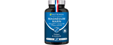 Amazon: Magnésium Marin + Vitamine B6 Simag55 - 150 mg/jour, 120 gélules, vegan à 10,94€ (au lieu de 15,86€)