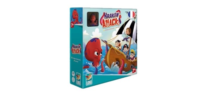 Amazon: Jeu de société Loki Kraken Attack - Coopératif, 1 à 4 joueurs, dès 7 ans à 16€ (au lieu de 29,95€)