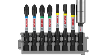 Amazon: Embouts de vissage Bosch PRO Impact 8 pièces - Avec porte-embout à 13,99€ (au lieu de 17,53€)