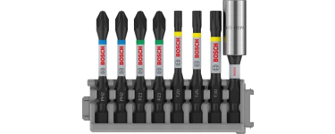 Amazon: Embouts de vissage Bosch PRO Impact 8 pièces - Avec porte-embout à 13,99€ (au lieu de 17,53€)