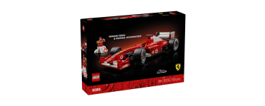 Fnac: LEGO Icons 11375 Ferrari F2004 et Michael Schumacher à 53,99€ (au lieu de 89,99€)