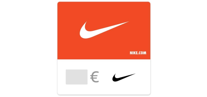 Amazon: Carte Cadeau digitale Nike - E-carte cadeau à 127,50€ (au lieu de 150€)