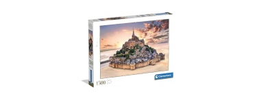 Amazon: Puzzle Clementoni 31727 High Quality Collection Le Mont Saint-Michel Rising - 1500 pièces, 84x59cm à