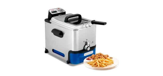 Amazon: Friteuse semi-professionnelle Tefal Oleoclean - 3,5L, Inox à 84,99€ (au lieu de 129,99€)