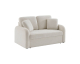Sweeek: Canapé 2 places cosy rond, tissu bouclettes crème à 279,99€ (au lieu de 349,99€)