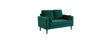 Sweeek: Canapé 2 places en velours vert anglais à 199,99€ (au lieu de 249,99€)