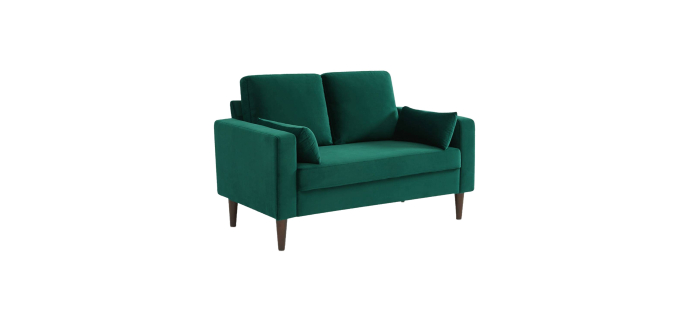 Sweeek: Canapé 2 places en velours vert anglais à 199,99€ (au lieu de 249,99€)