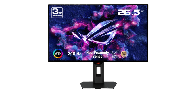 Amazon: Ecran PC 27" Asus Rog Strix XG27AQDMGR - OLED QHD, 240 Hz, 0.03 ms, G-SYNC à 365,49€