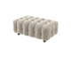 Sweeek: Pouf repose-pieds pour canapé d'angle 3 places bouclette texturée beige à 139,99€