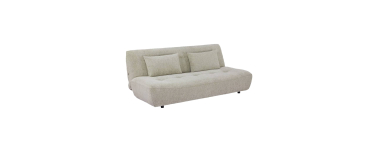 Sweeek: Banquette convertible tissu chenille 3 places beige à 349,99€ (au lieu de 499,99€)
