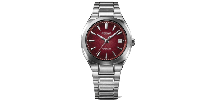 Amazon: Montre Automatique Casio Edifice EFK-200D-4AER - Verre Saphir, 38mm, Rouge Bordeaux à 252,31€
