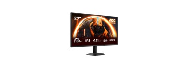Amazon: Écran PC 27" AOC 27G50F - Full HD, 180 Hz, IPS, 0,5 ms, HDR10 Adaptive Sync à 89,90€