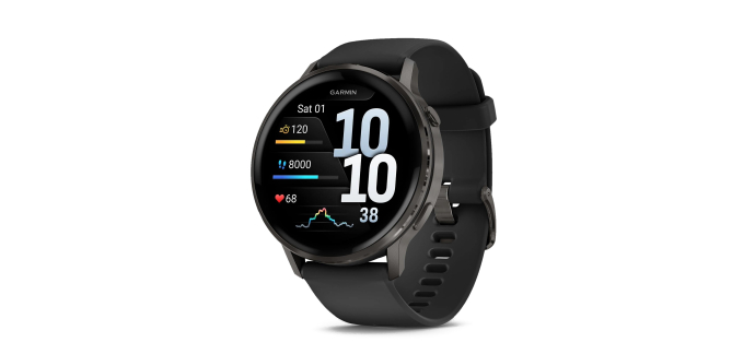 Amazon: Montre sport connectée Garmin Venu 4 - 45 mm, Noir à 382,49€ (au lieu de 436,03€)