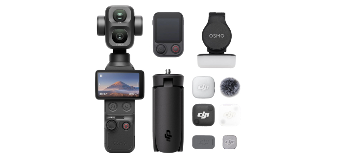 Amazon: Caméra d'action DJI Osmo Pocket 4P Creator Combo à 589€ (au lieu de 689€)