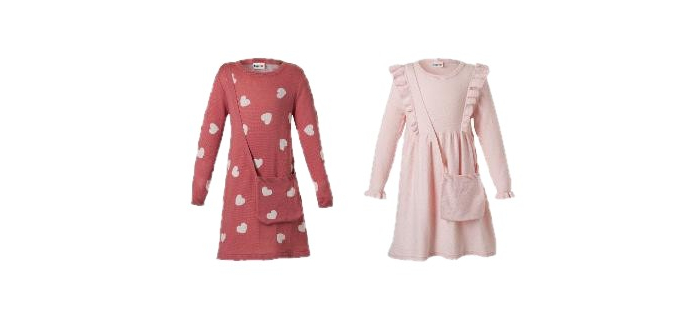 LIDL: Robe en tricot LUPILU enfant avec poche - 100% coton à 4,99€ (au lieu de 9,99€)