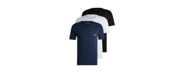 Amazon: Pack de 3 T-Shirts Boss Hugo Hommes à 25,60€ (au lieu de 31,64€)