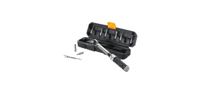 LIDL: CRIVIT Clé dynamométrique pour vélo - 2 à 24 Nm, 10 embouts à 9,99€ (au lieu de 14,99€)