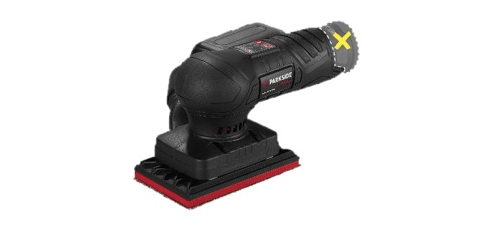 LIDL: PARKSIDE PERFORMANCE Ponceuse vibrante PASSP12 + Batterie 2,5 Ah + Chargeur à 61,99€