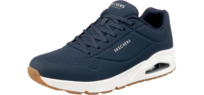 Amazon: Baskets Skechers - navy bleu, homme, taille 48,5 à 47,43€ (au lieu de 66,32€)