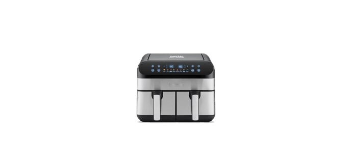 Conforama: Friteuse airfryer KITCHEN COOK AIRFLOW 9 - 9L, 2 paniers, 8 programmes à 99,99€ (au lieu de 179,99€)