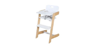 LIDL: ROBA Chaise haute évolutive blanc-bambou à 55,99€ (au lieu de 77,25€)