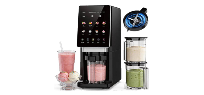 JoyBuy: Machine à glace Teendow KF-2501U1 - 8 programmes, autonettoyante à 123€ (au lieu de 199€)