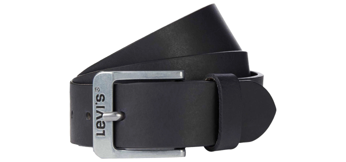 Amazon: Ceinture Levi's Free Normal Buckle - Regular Black Cuir, Taille 90 à 14,52€ (au lieu de 25,35€)