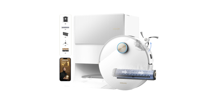 Amazon: Robot aspirateur laveur Dreame Aqua10 Ultra Roller Complete - 30 000 Pa à 592€ (au lieu de 772,57€)
