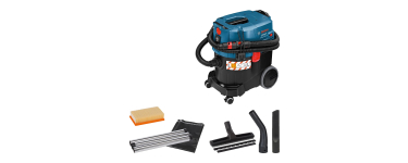 Amazon: Aspirateur eau et poussière Bosch Professional GAS 35 L SFC+ 1200W, Cuve 35L, Classe L à 355,98€