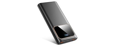 Amazon: Batterie externe 10000mAh - 15W, écran LED, USB-C, PD 3.0, QC 4.0 à 11,99€ (au lieu de 19,99€)