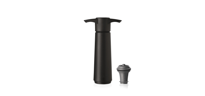 Amazon: Vacu Vin Pompe + Bouchon Noir/Gris à 12,74€ (au lieu de 14,99€)