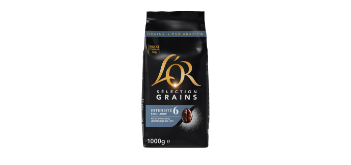 Amazon: Café en grain L'Or Sélection Intensité - 1kg à 12,62€ (au lieu de 18,07€)