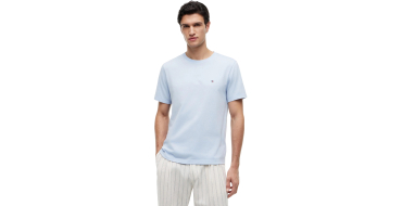 Amazon: T-shirt en coton pour homme Tommy Hilfiger - Bleu à 17,95€ (au lieu de 32,41€)