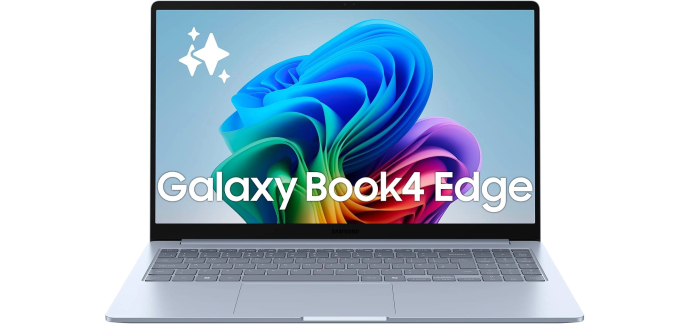 Amazon: PC Portable 15,6" Samsung Galaxy Book4 Edge - Snapdragon X Plus, 16 Go RAM, 256 Go SSD, Wi-Fi 7, Cop